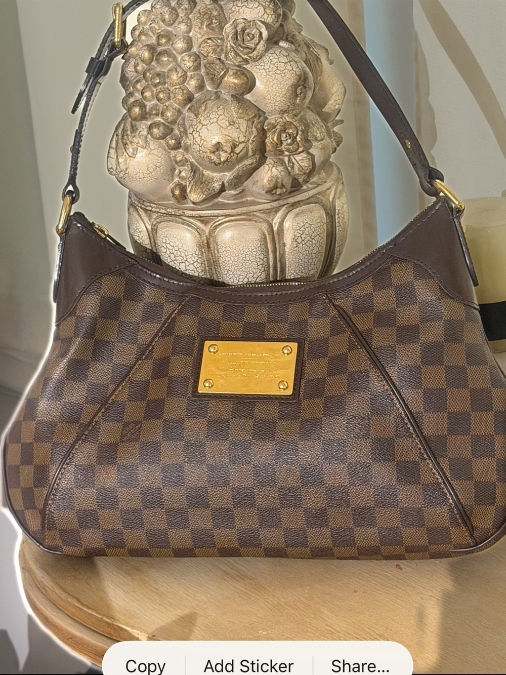 Louis Vuitton Damier Ebene Thames shoulder bag